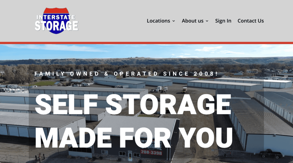 Interstate Self Storage Website Management Software