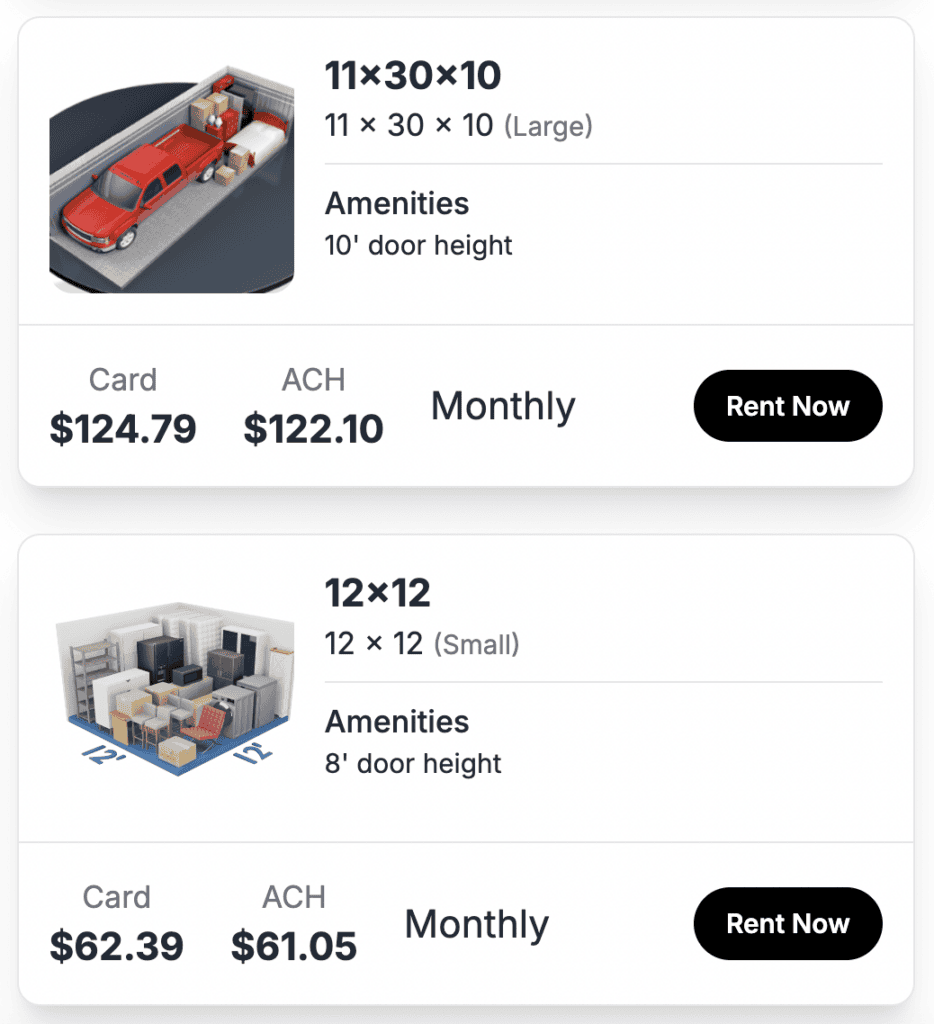 dual pricing for self storage facilities