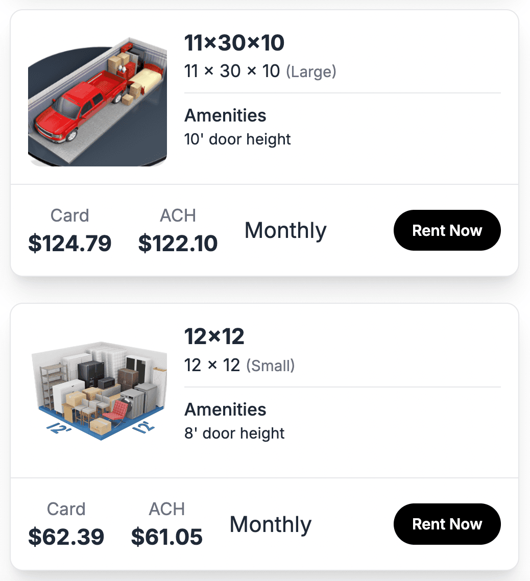 dual pricing for self storage facilities