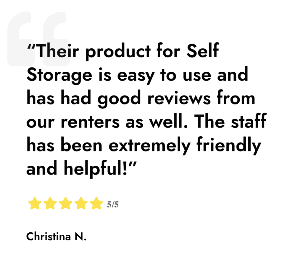 iSmart Self Storage Software Provider Reviews 2