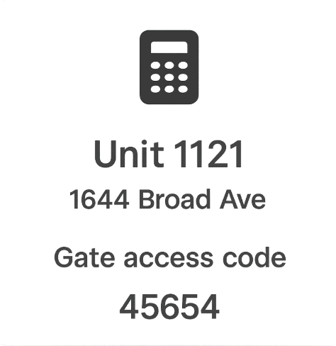 Online Rentals With Instant Text Gate Codes