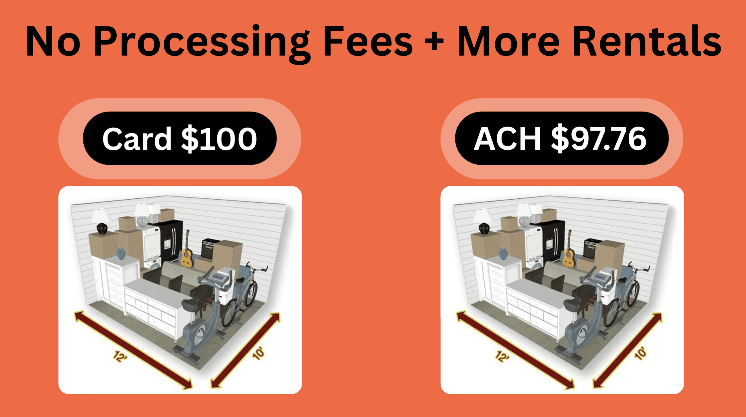 ACH Payments for Self Storage No Reject Fees