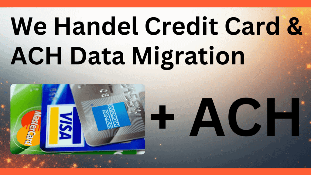 Credit card and ACH migration for self storage business