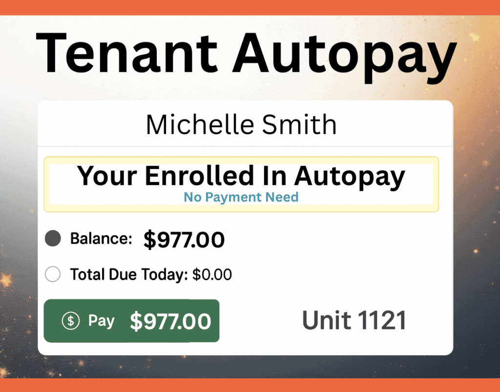 Self storage payment software Tenant Payment Portal